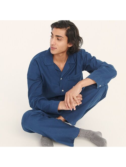 J.Crew Pajama set in garment-dyed Broken-in organic cotton oxford