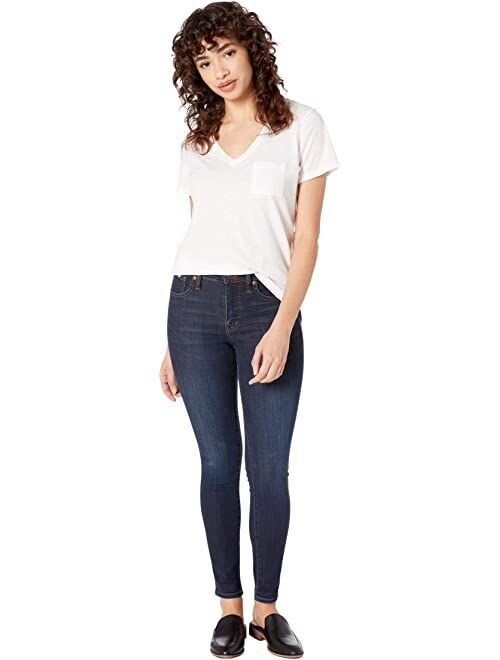 Madewell 9" Mid-Rise Skinny Jeans in Larkspur Wash: TENCEL™ Denim Edition