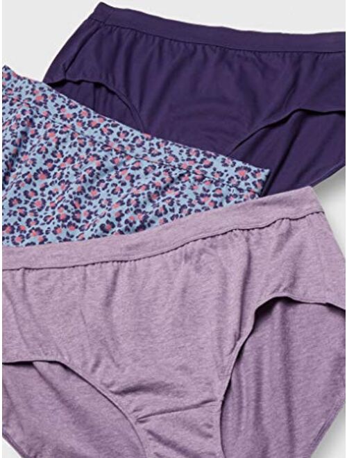 JUST MY SIZE Women's Plus Size Cool Comfort Ultra Soft Brief 6-Pack