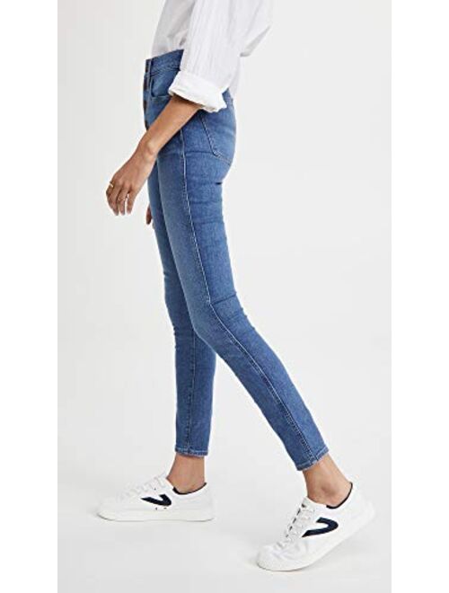 Madewell Women's 10'' High Rise Skinny Button Front Jeans