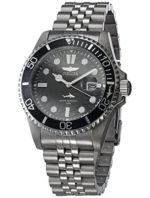 Invicta Men's 30609 Pro Diver Quartz Watch with Stainless Steel Strap, Black, Green, 22