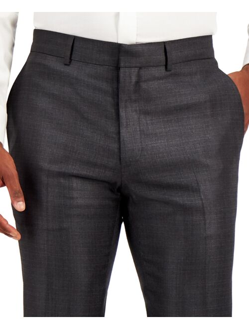 Kenneth Cole Reaction Men's Techni-Cole Gunmetal Suit Separate Slim-Fit Pants
