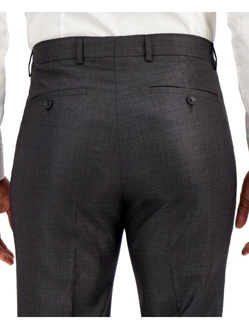 Kenneth Cole Reaction Men's Techni-Cole Gunmetal Suit Separate Slim-Fit Pants