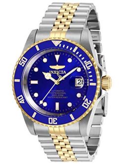 Men's 29182 Pro Diver Automatic Watch with Stainless Steel Strap, Gold, 22