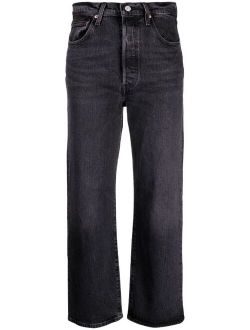 Ribcage high-rise straight jeans