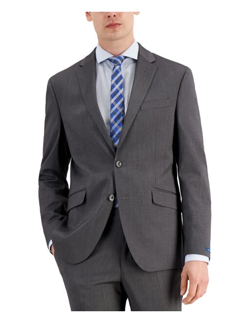 Kenneth Cole Reaction Men's Techni-Cole Light Gray Suit Separate Slim Fit Jacket