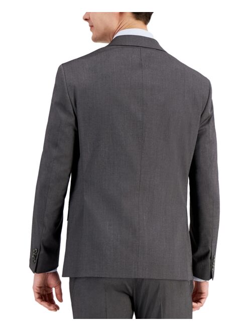 Kenneth Cole Reaction Men's Techni-Cole Light Gray Suit Separate Slim Fit Jacket