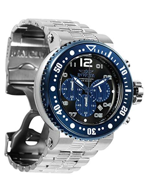 Invicta Men's 25074 Pro Diver Stainless Steel Quartz Watch with Stainless-Steel Strap, Silver, 29.3