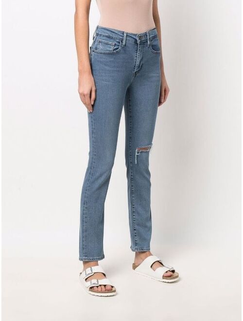 Levi's 724 high-waisted slim jeans