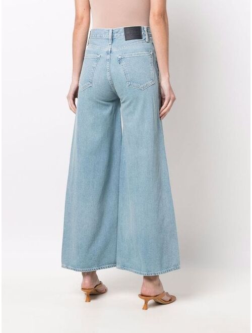 Levi's high-waisted full flare jeans