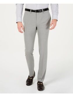 Men's Gabardine Skinny/Extra-Slim Fit Performance Stretch Flat-Front Dress Pants