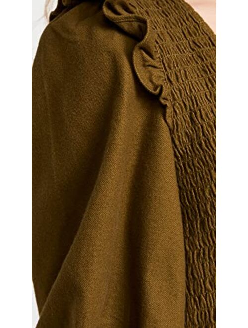 Madewell Women's V Neck Smocked Bodice Mini Dress