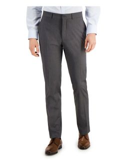 Men's Techni-Cole Light-Gray Suit Separate Slim-Fit Pants
