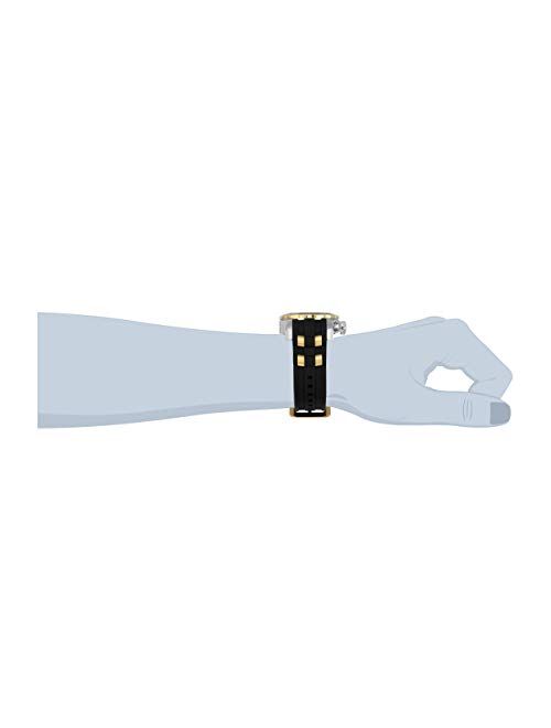 Invicta Men's 22971 Pro Diver Stainless Steel Quartz Watch with Silicone Strap, Black, 26
