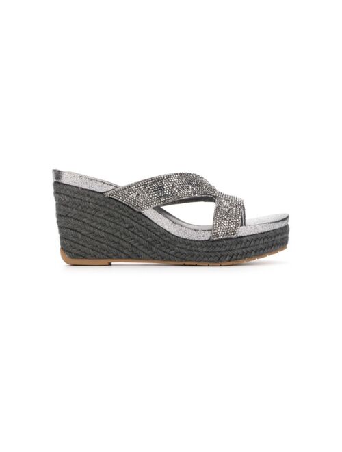 Kenneth Cole Reaction Women's Card Glam 2 Wedge Sandals