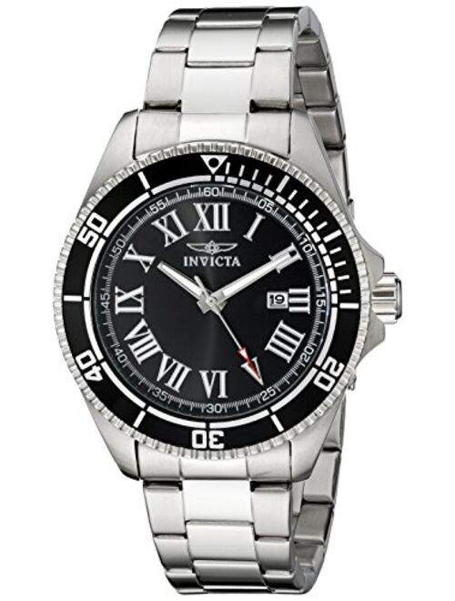 Invicta Men's Pro Diver Stainless Steel Japanese-Quartz Watch with Stainless-Steel Strap, Silver, 11 (Model: 23067, 14998)