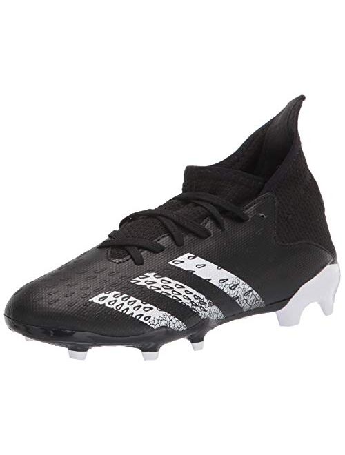 adidas Unisex-Child Firm Ground Predator Freak .3 FG Black/White