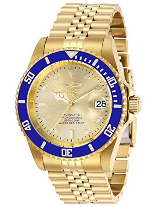 Invicta Men's 29185 Pro Diver Automatic Watch with Stainless Steel Strap, Gold, 22