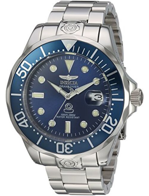 Invicta Men's 16036 Pro Diver Automatic Stainless Steel Diving Watch, Silver-Toned