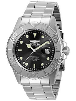 Men's Pro Diver Quartz Watch with Stainless Steel Strap, Two Tone, Silver, 18 (Model: 29943, 29945)