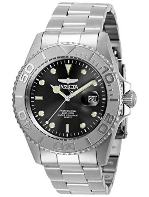 Invicta Men's Pro Diver Quartz Watch with Stainless Steel Strap, Two Tone, Silver, 18 (Model: 29943, 29945)