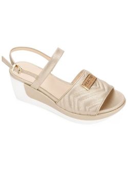 Women's Pepea Two Piece Quilted Wedge Sandals