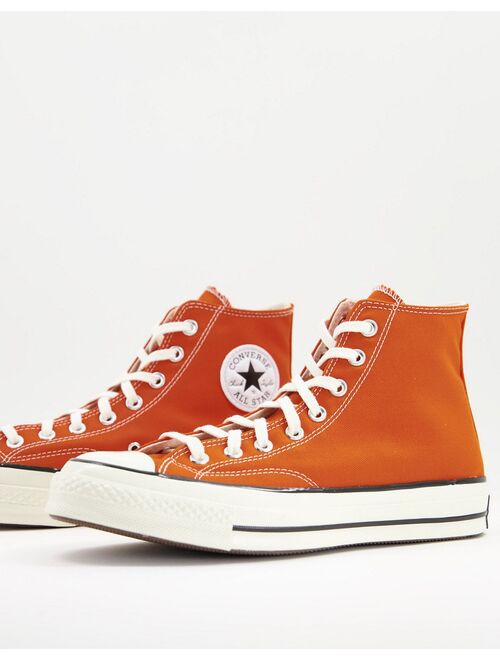 Converse Chuck 70 Hi canvas sneakers in fire pit
