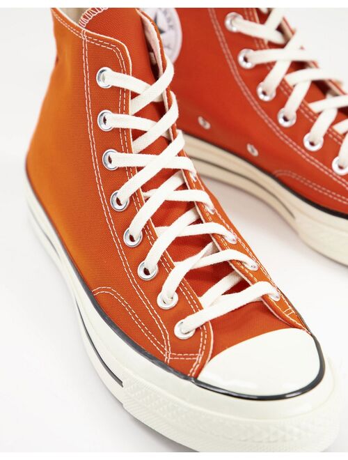 Converse Chuck 70 Hi canvas sneakers in fire pit