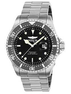 Men's Pro Diver Quartz Diving Watch with Stainless-Steel Strap, Blue, Grey, 22 (Model: 22019, 25715)