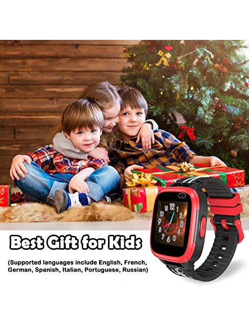 Cosjoype Kids Smart Watch for Girls Boys Toys for 3-10 Year Old, Touch Screen Smartwatch with Dual Camera Educational Games Music Player 12/24 hr Pedometer Stopwatch Birt