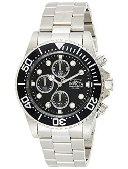 Men's 1768 Pro Diver Stainless Steel Watch with Black Dial