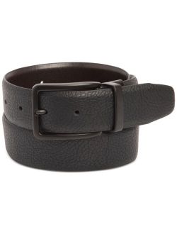 Men's Stretch Reversible Faux-Leather Belt