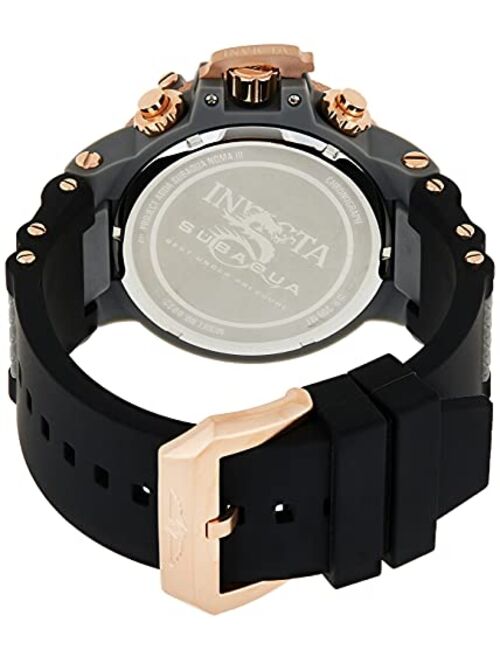 Invicta Men's 0932 Subaqua Noma III Quartz Watch with Silicone Strap, Gray, 29