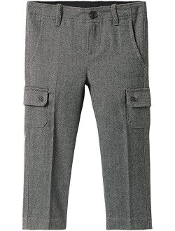 Herringbone Wool Cargo Pants (Toddler/Little Kids/Big Kids)
