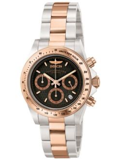 Men's 6932 "Speedway Professional Collection" 18k Rose Gold-Plated and Stainless Steel Watch