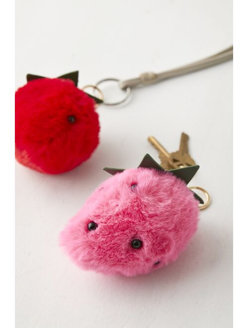 Urban Outfitters Fluffy Strawberry Keychain