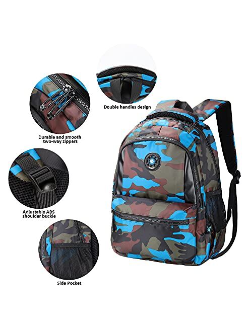 Sarhlio Kids Backpack 15" for Boys and Girls with Camouflage