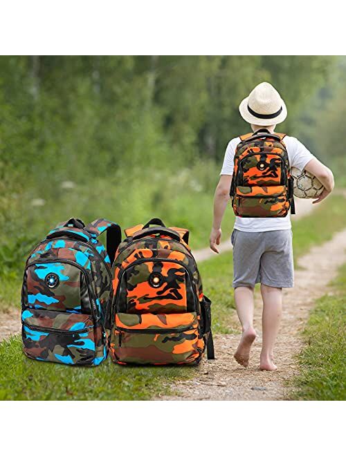 Sarhlio Kids Backpack 15" for Boys and Girls with Camouflage