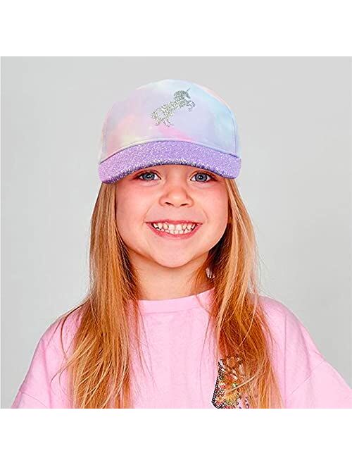 accsa Kids Trucker Hat Girls Baseball Cap Youth Cute Unicorn Hat Adjustable Snapback Cap for Summer Sports Travel Hiking Hat