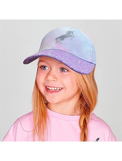 accsa Kids Trucker Hat Girls Baseball Cap Youth Cute Unicorn Hat Adjustable Snapback Cap for Summer Sports Travel Hiking Hat