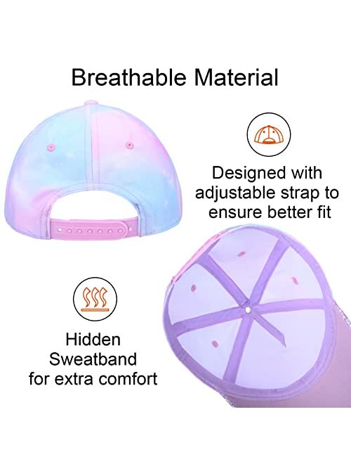 accsa Kids Trucker Hat Girls Baseball Cap Youth Cute Unicorn Hat Adjustable Snapback Cap for Summer Sports Travel Hiking Hat