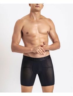 LEO Men's Superior Fit Microfiber Long Leg Boxer Brief