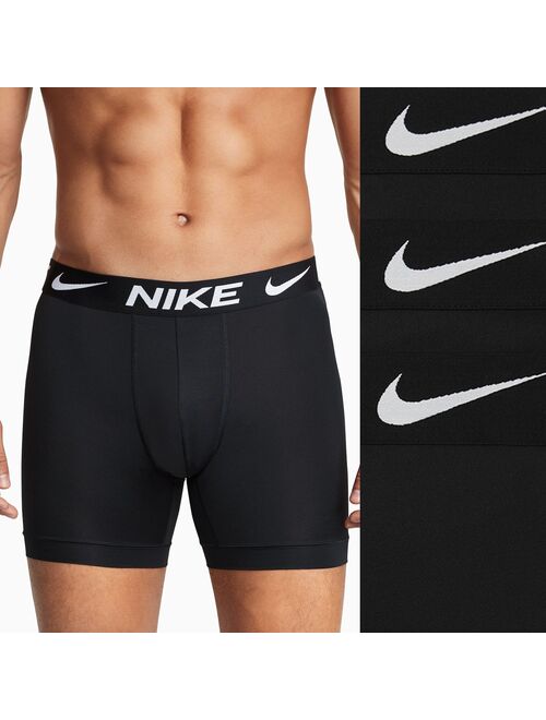 Men's Nike Dri-FIT Essential 3-pack Microfiber Long-Leg Boxer Briefs