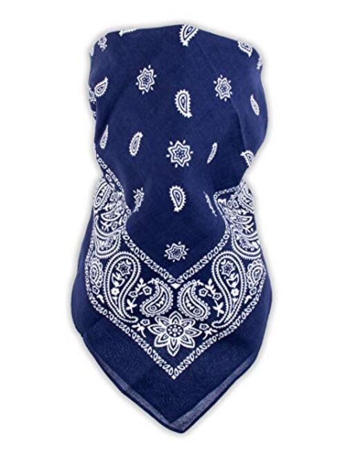 Levi's Men's 100% Cotton Multi-Purpose Bandana Gift Sets – Headband, Wrap, Protective Coverage