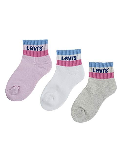 Levi's Kids' Mid Cut Ankle Socks (3-pack)