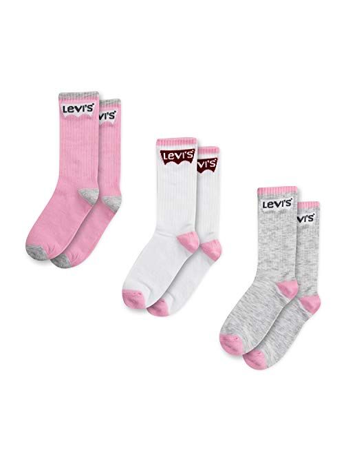 Levi's Kids' Regular Cut Crew Socks (3-pack)