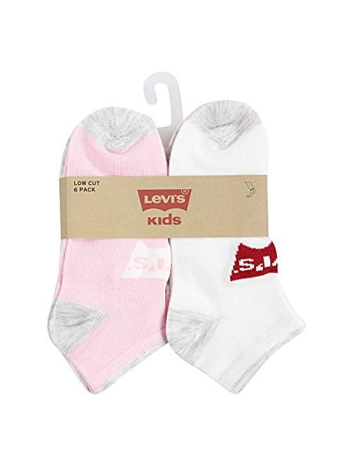 Levi's Kids' Low Cut Ankle Socks (6-pack)