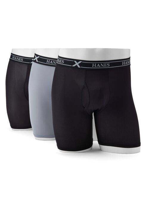 Men's Hanes® 3-Pack X-Temp Long-Leg Boxer Briefs