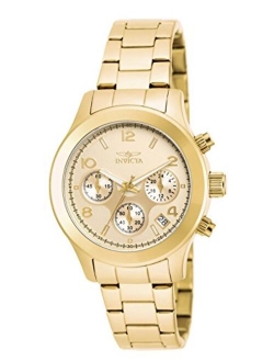 Women's Angel Analog Display Quartz Stainless-Steel Strap, Gold, Two Tone, Casual Watch (Model: 11736, 19217)
