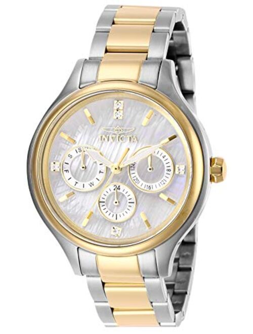 Invicta Women's 28655 Angel Quartz Watch with Stainless Steel Strap, Two-Tone, 16